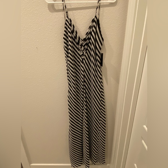 Greyson black and white striped maxi dress-size xs - Picture 3 of 12